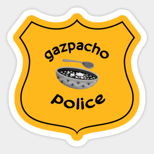 Gazpacho Police badge vintage Sticker